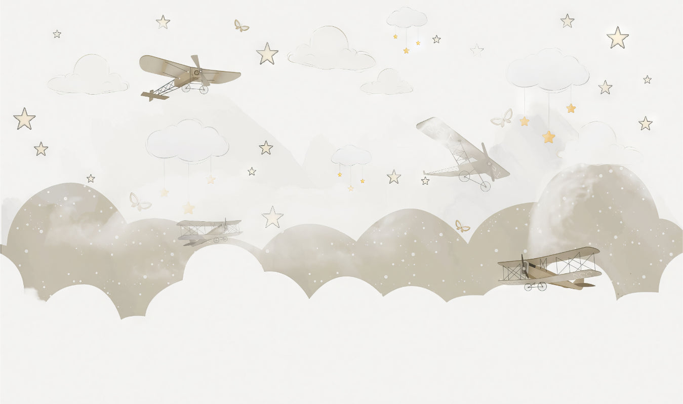 Skyward Fantasies Wall Mural