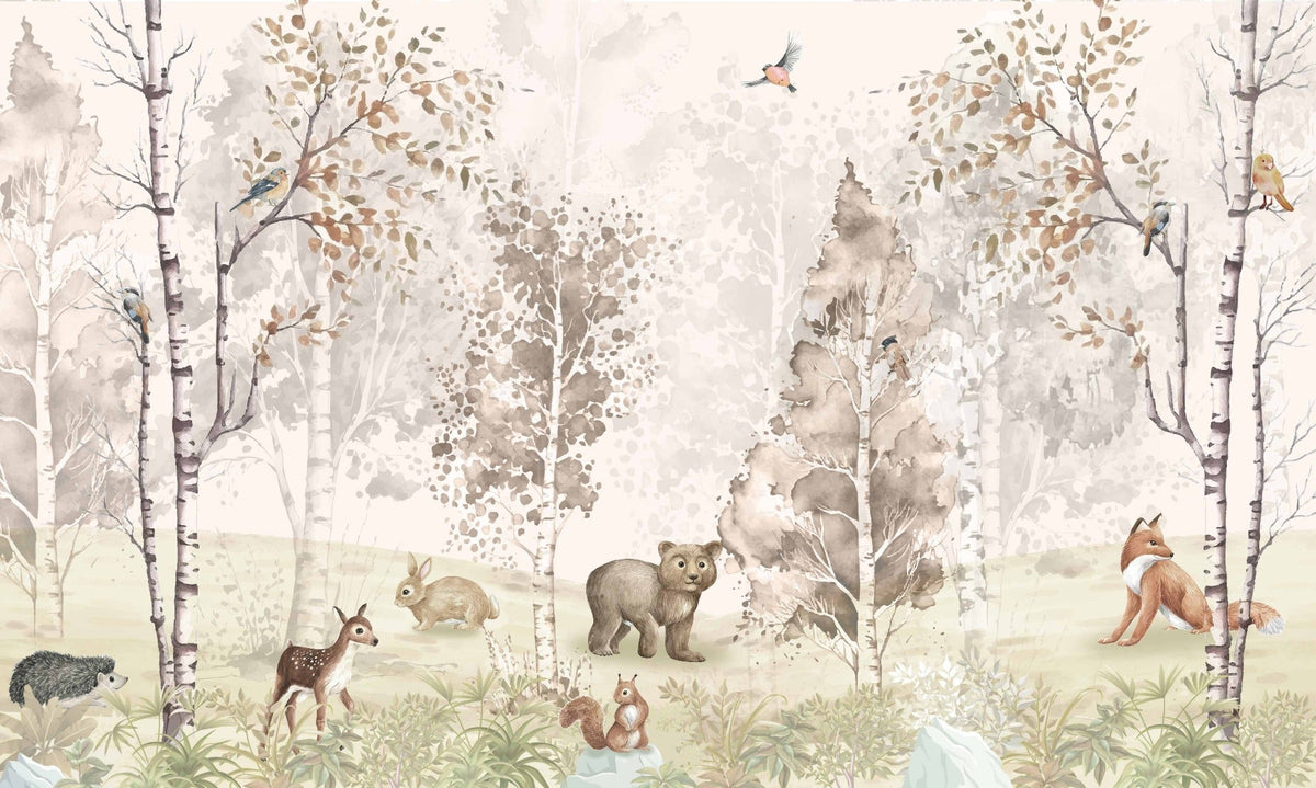 Magical Menagerie Woodland Mural