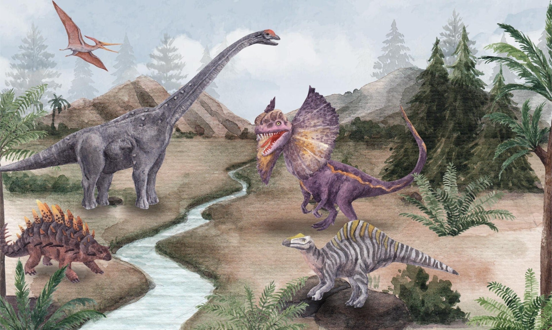 Dinosaur Era Wall Mural