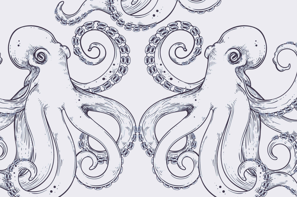 Giant Octopus Wallpaper Mural
