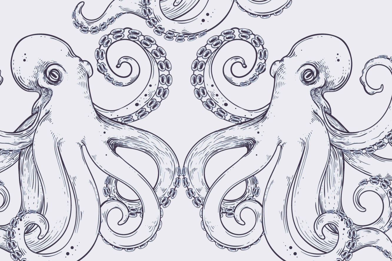 Giant Octopus Wallpaper Mural