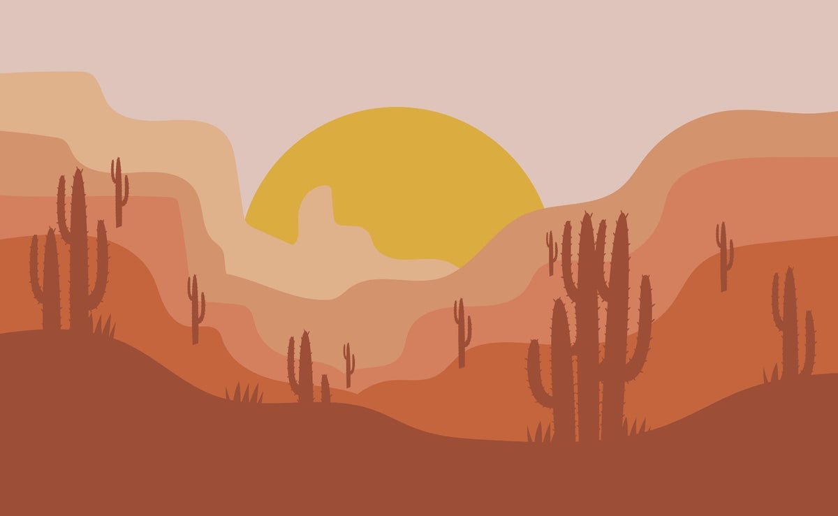 Desert Landscape Wallpaper Mural