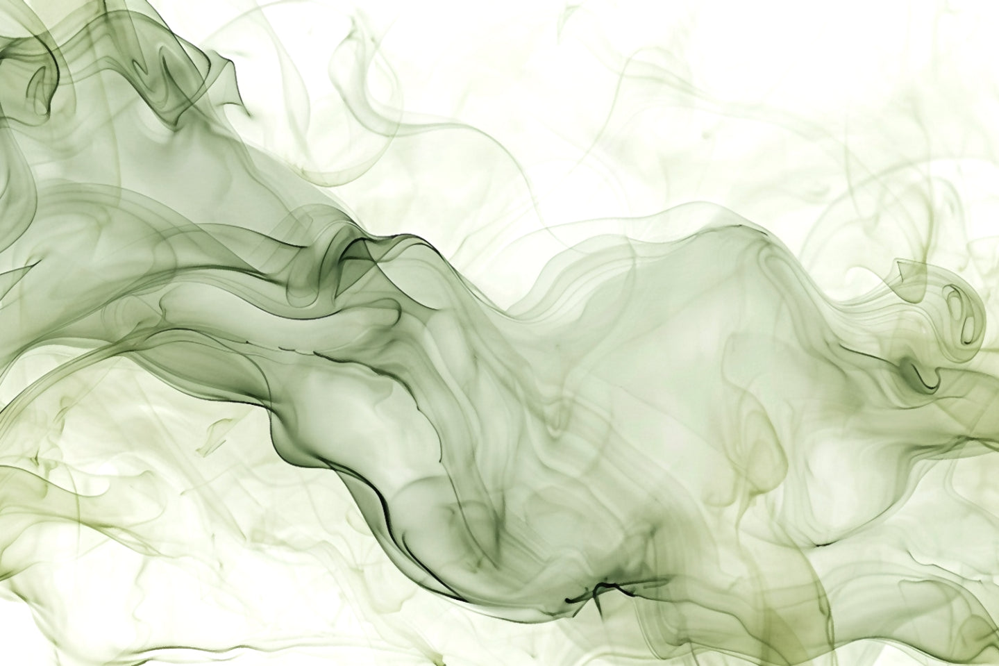 Green Watercolor Ink Wallpaper
