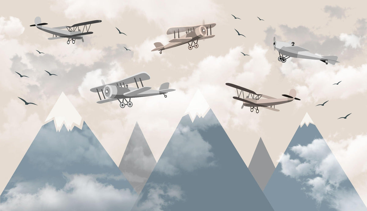 Vintage Aircraft Wall Mural