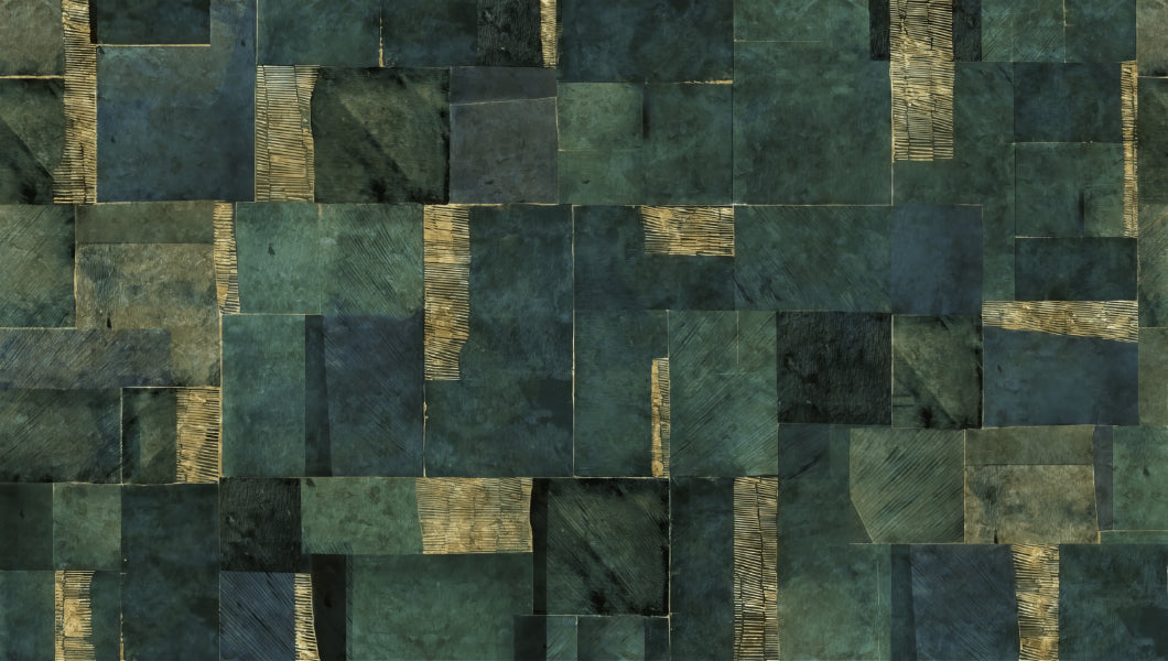 Green Abstract Wall Mural