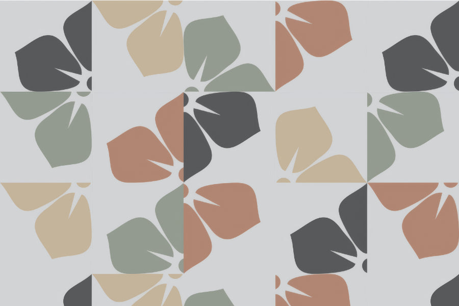 Abstract Foliage Wall Mural