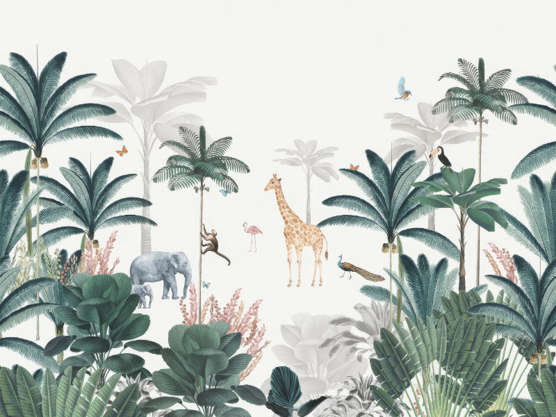 Tropical Safari Wall Mural