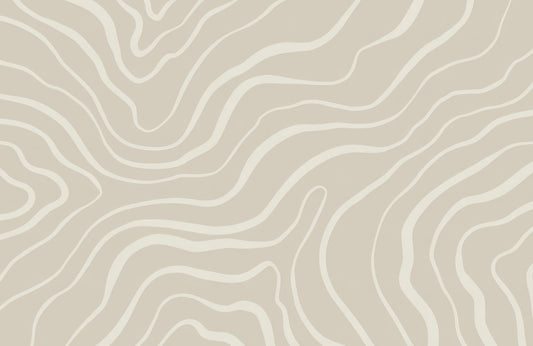 Neutral Abstract Lines Wall Mural