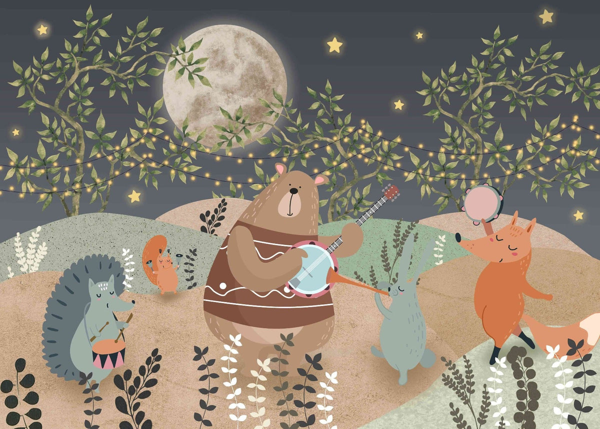 Enchanted Forest Party Wall Mural in your room — zoomed