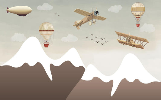 Vintage Flight Wall Mural