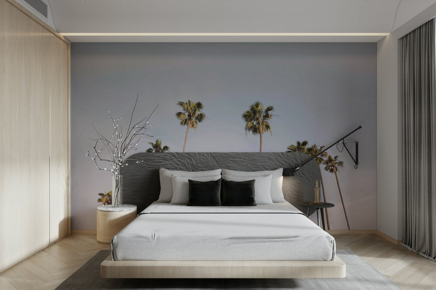 California Dreaming Wall Mural with waves crashing on shore.

