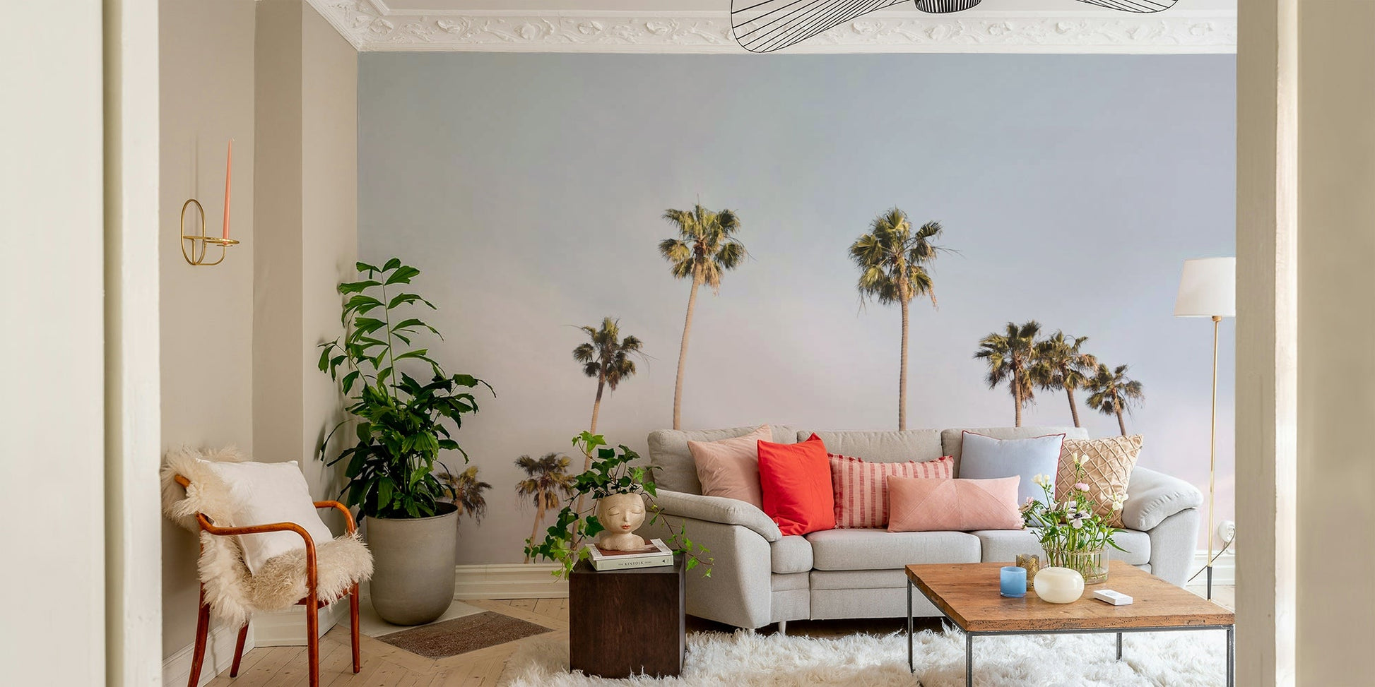 Stunning beach landscape on California Dreaming Wall Mural.

