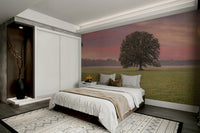 An artistic nature inspired mural for home decor.

