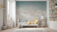 Soft cloud landscape in Calming Clouds wall mural design, GD9172