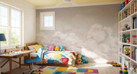 Pastel Calming Clouds wall mural with smooth cloud layering
