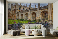 The bikes are the central focal point of the image.

