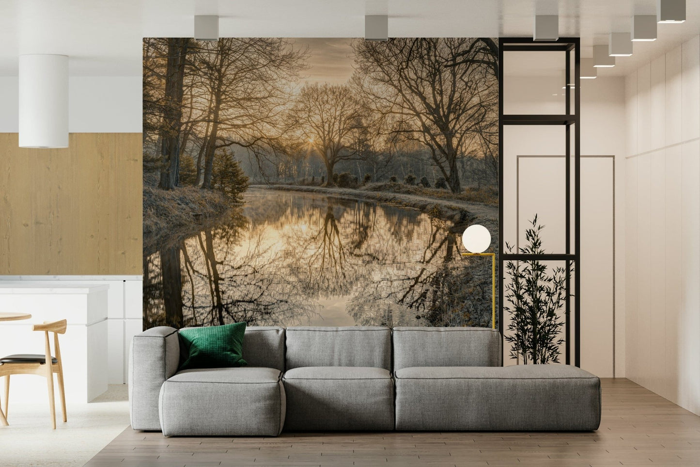 Canal Sunrise Wall Mural
