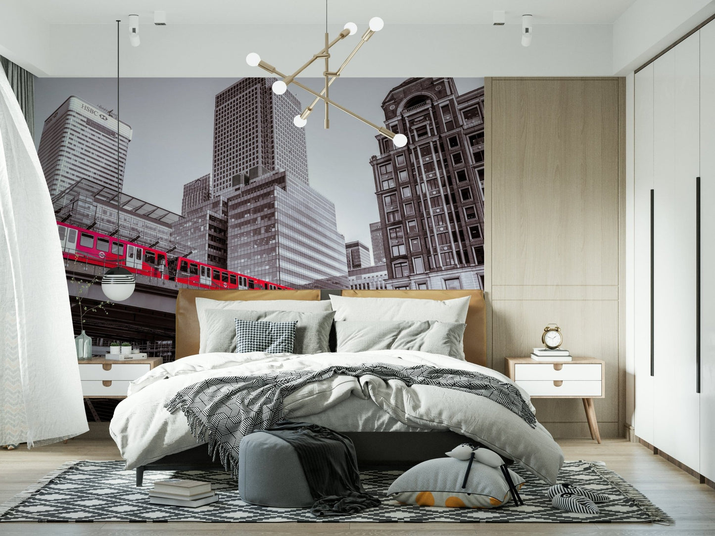 Canary Wharf, London Wall Mural