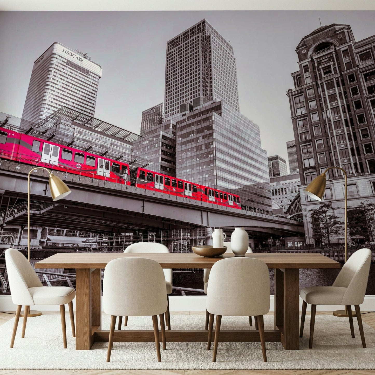 Canary Wharf, London Wall Mural