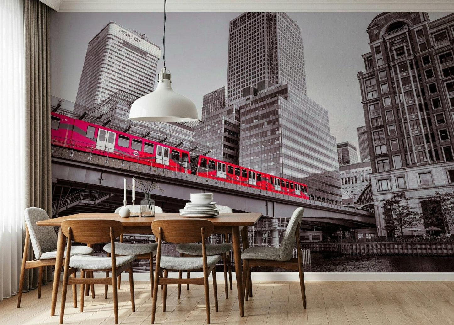 Canary Wharf, London Wall Mural