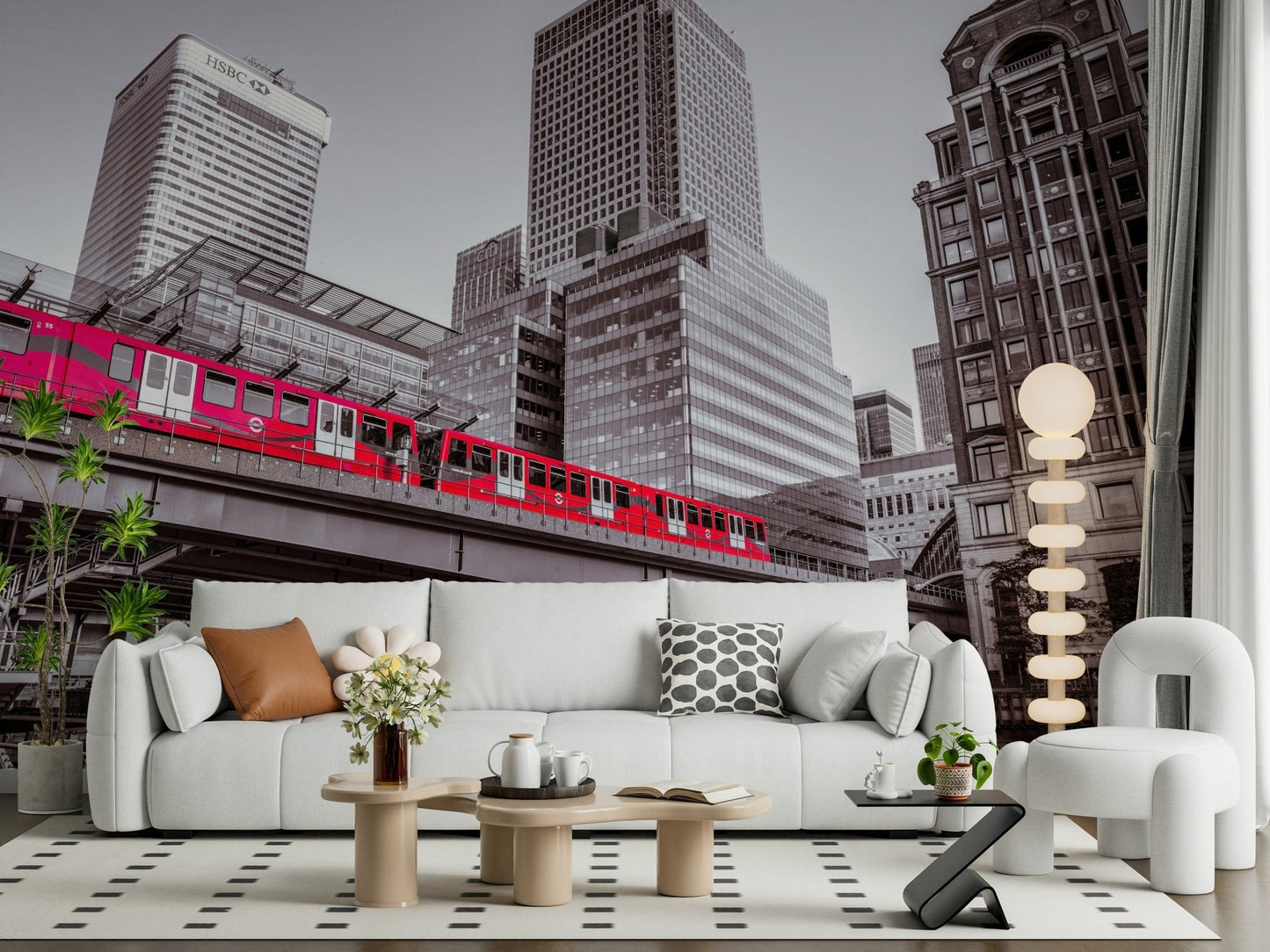 Canary Wharf, London Wall Mural