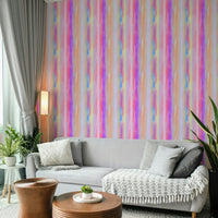 A contemplative cheerful design wallpaper mural for a feature wall.


