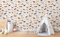 Playful nursery dog-themed wall decor option
