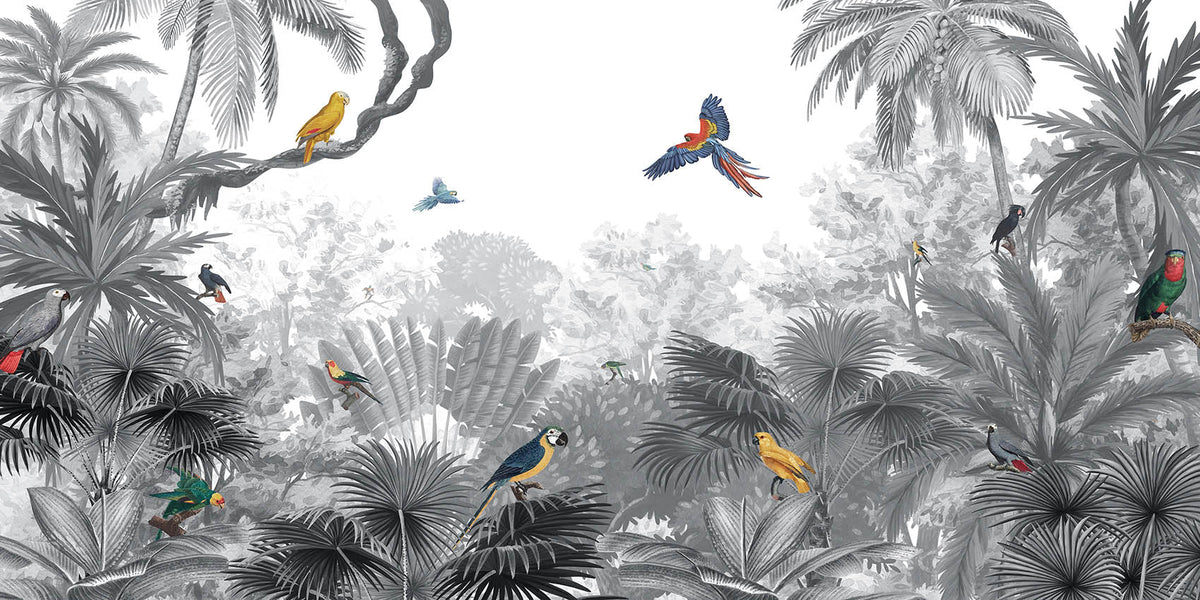 Black & White Biodome Bliss Wall Mural