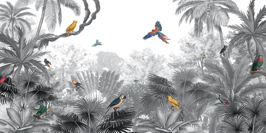 Black & White Biodome Bliss Wall Mural