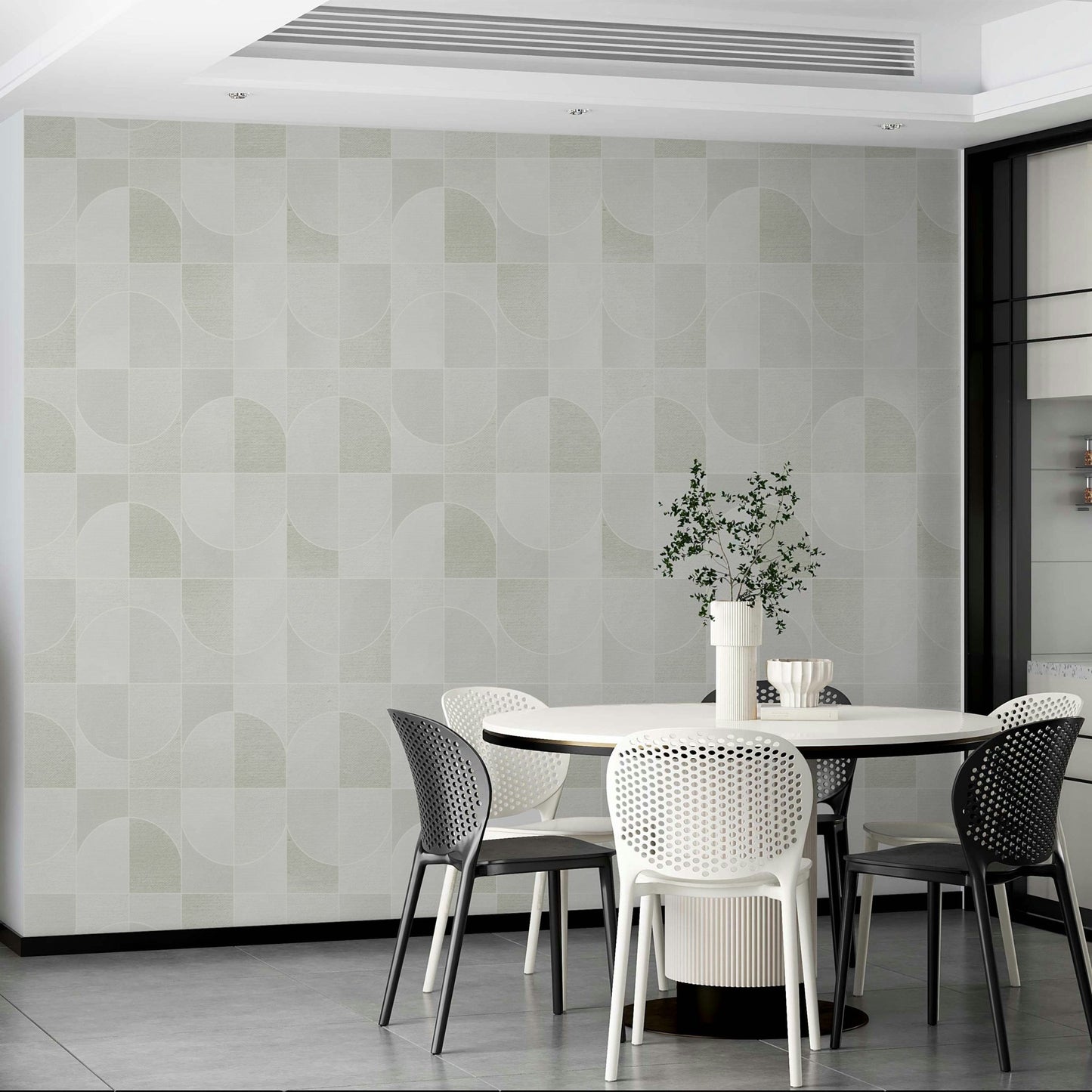 Geometric tile pattern.

