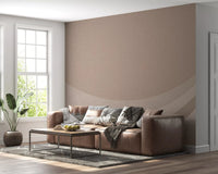 Subtle waves trace through a master bedroom in Canvas Ripple Elegance wall mural.GD9553