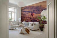 A contemplative gentle design wallpaper mural for a feature wall.