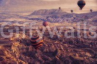 A calming serene view wallpaper mural that defines a space.