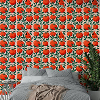 Kitchen wallpaper with tomato design

