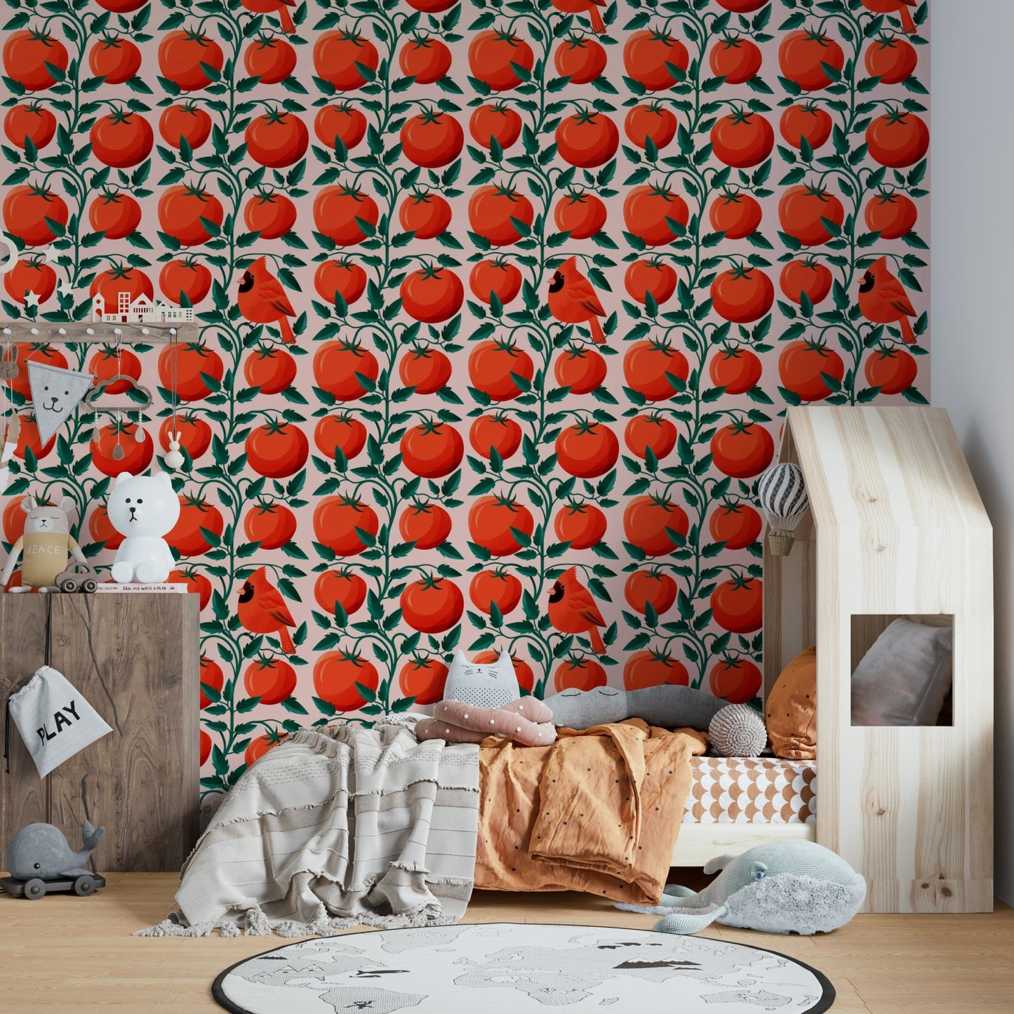 Fresh produce wall mural pattern

