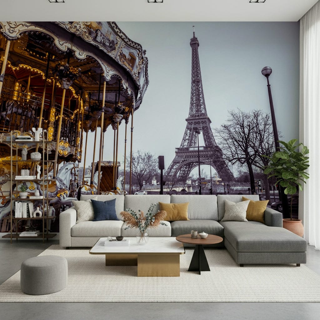 Iconic landmark and funfair Carousel Dreams wallcovering design., GD7253
