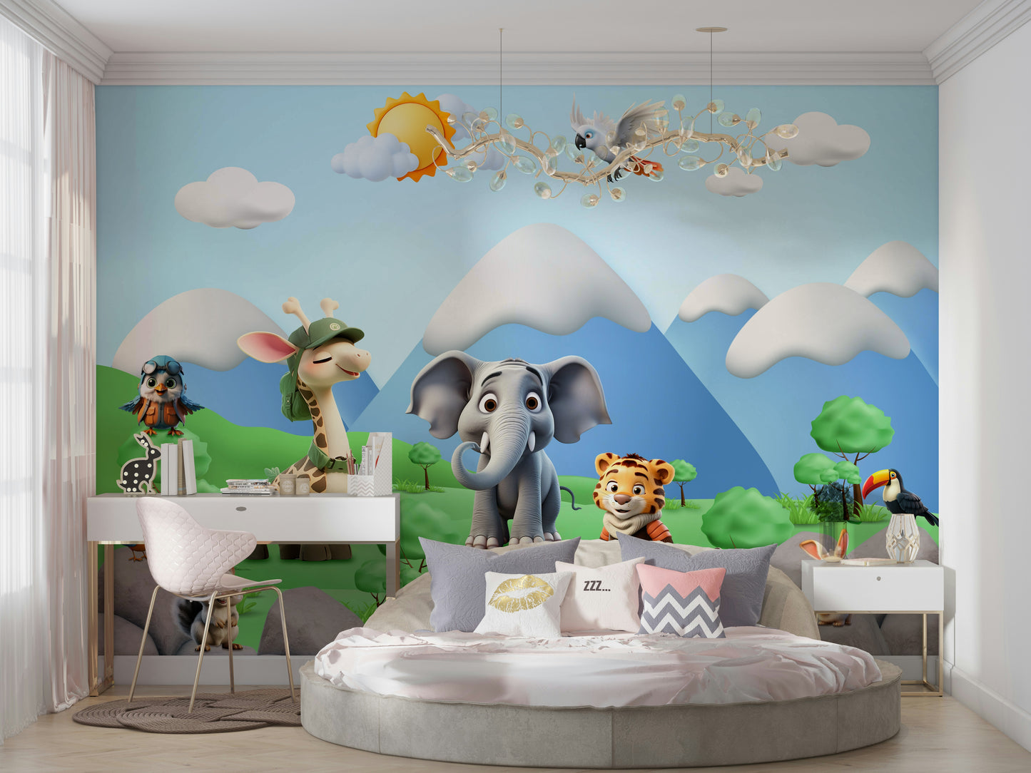 The image feels peaceful and restful.

