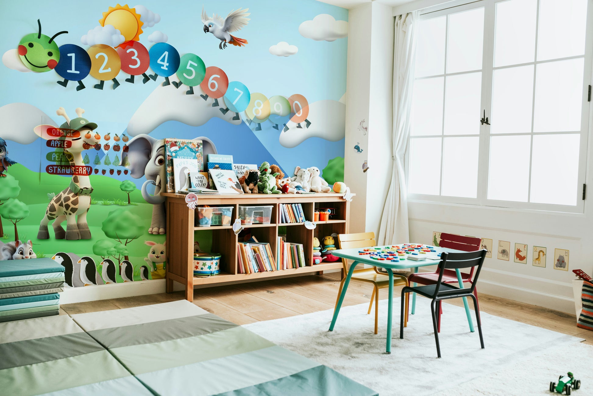 The composition is a soft, flowing scene.

