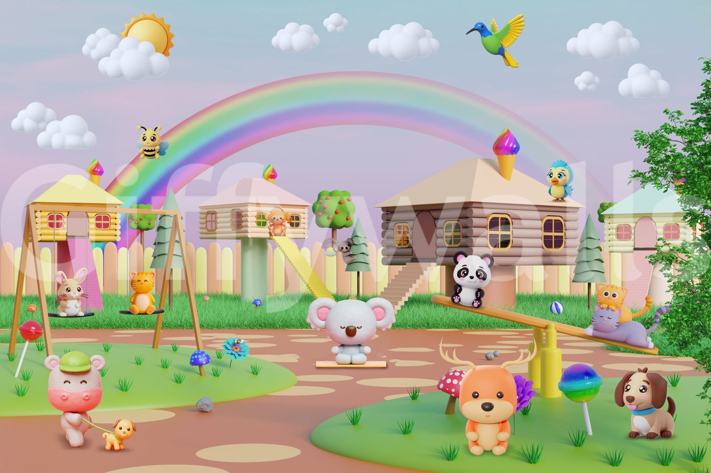 The design has a gentle and enchanting aesthetic.