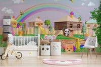 The overall mood is one of peace and joy.
