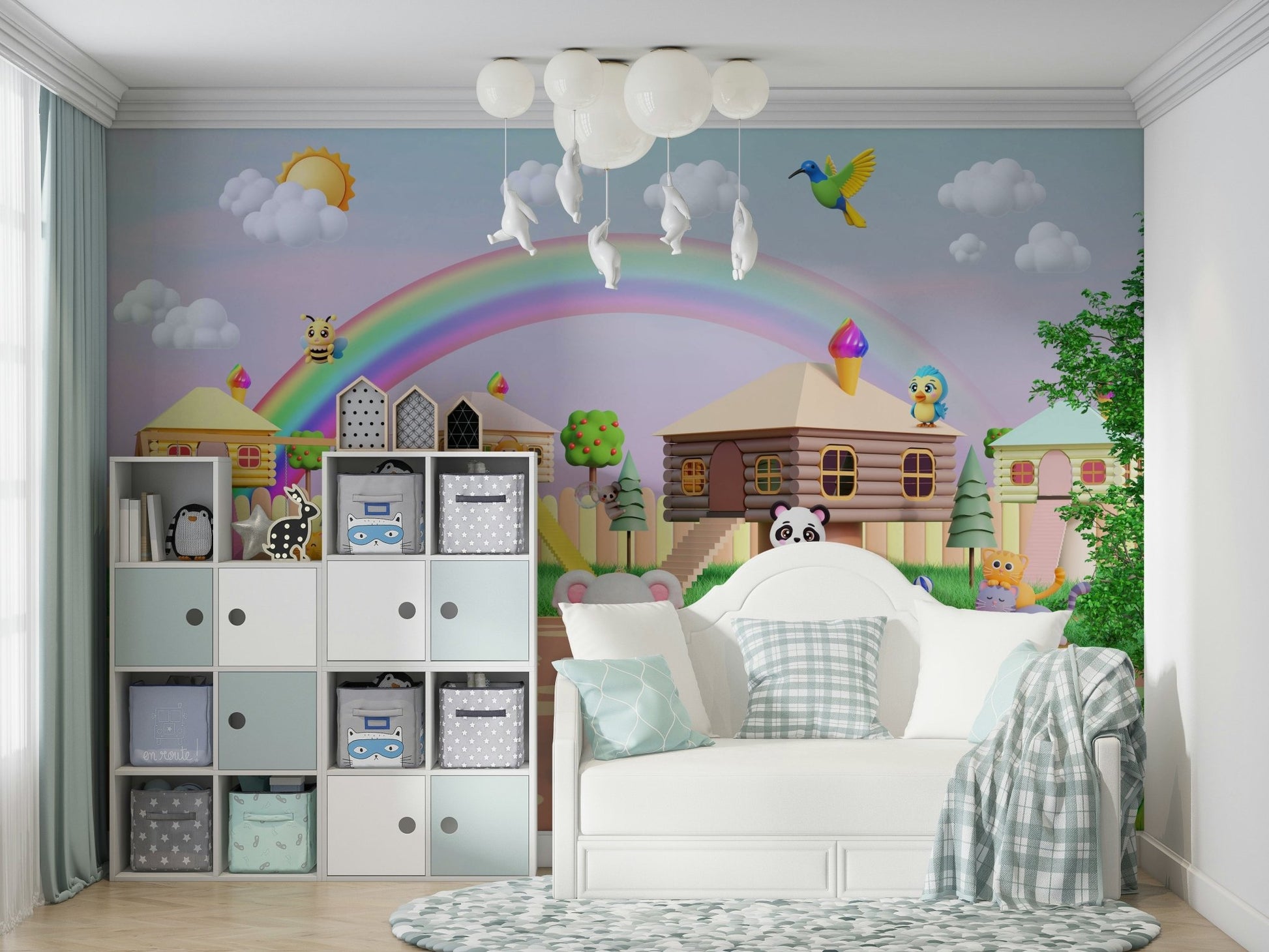 The style is artistic, simple, and reminiscent of a cartoon.
