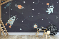 Kids Room Spaceship Rocket Wallpaper Murals - Giffywalls