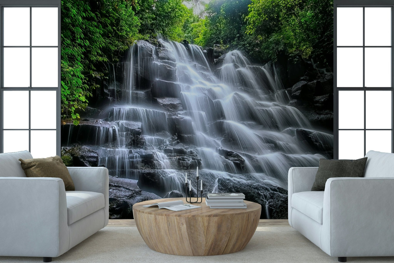Cascading Serenity Wall Mural
