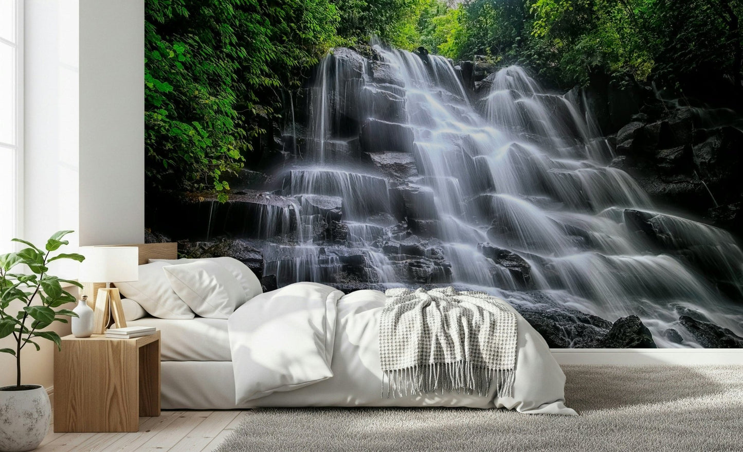 Cascading Serenity Wall Mural