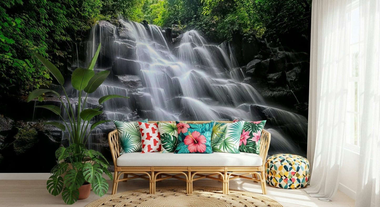 Cascading Serenity Wall Mural