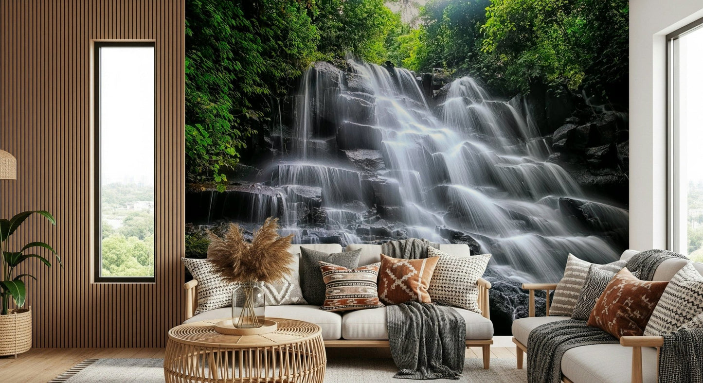 Cascading Serenity Wall Mural