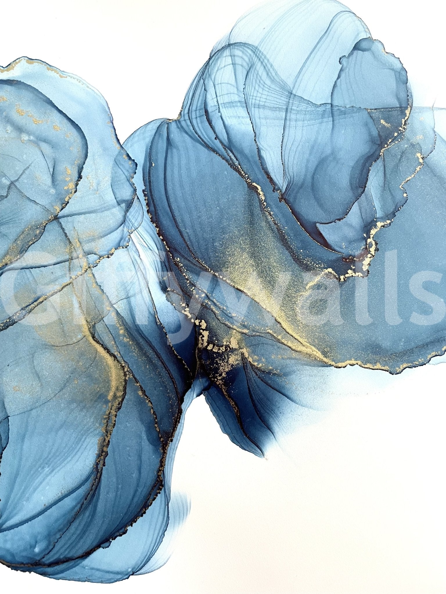 Celestial Azure mural offering a calming and sophisticated room vibe

