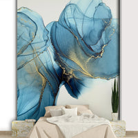 Starry celestial backdrop in rich azure tones

