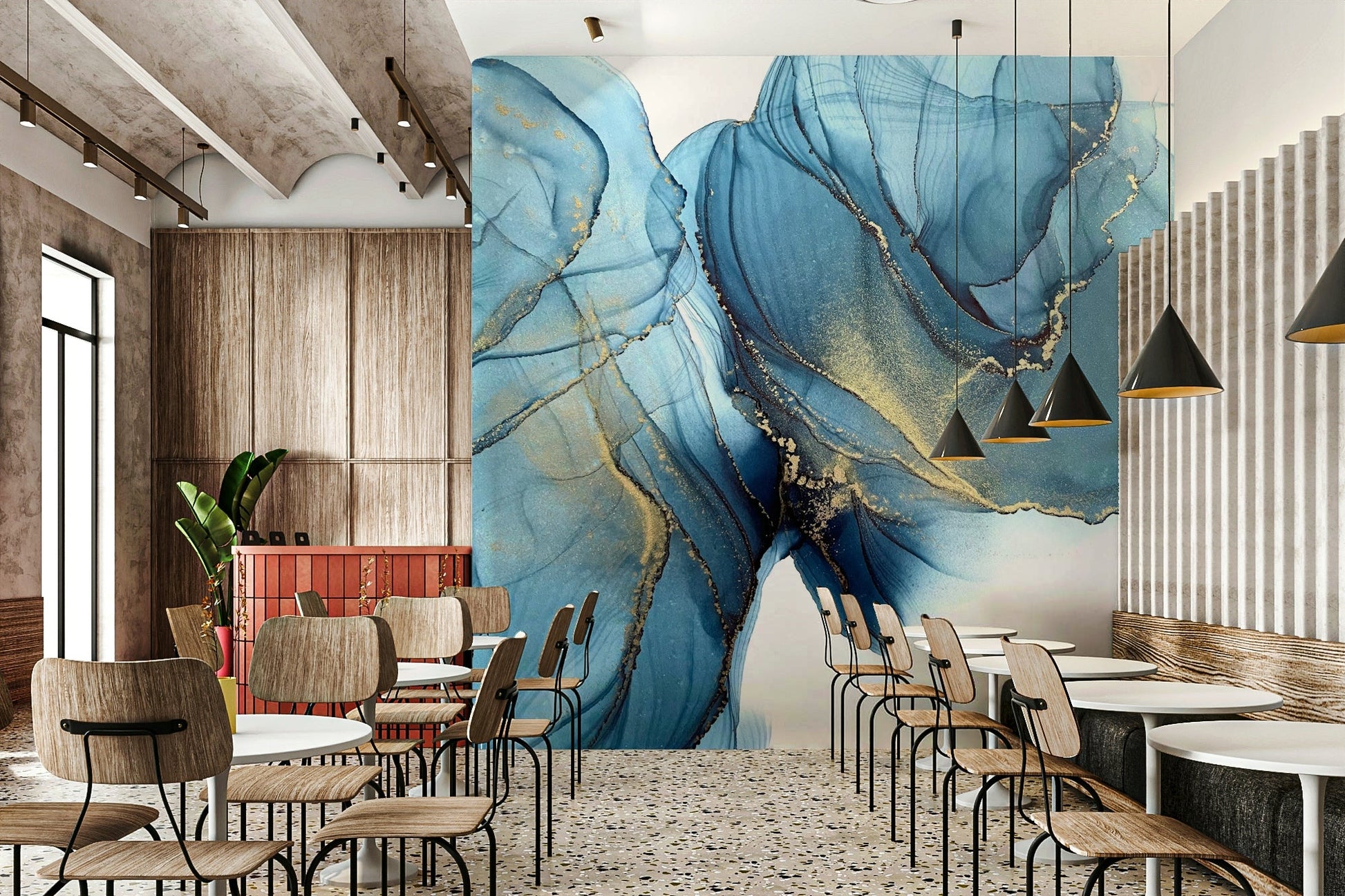 Deep blue hues bringing a calming atmosphere to your space

