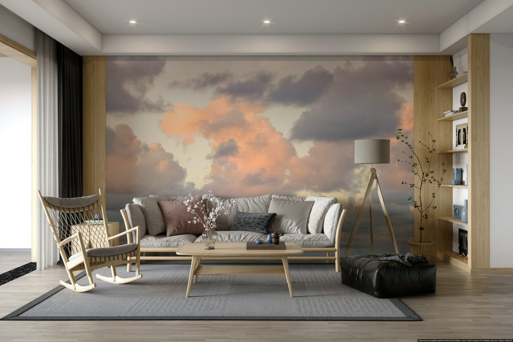 Celestial Canvas galaxy wall mural

